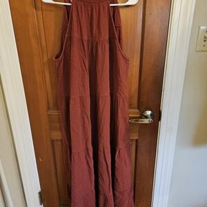 T.J.Maxx Rust Maxi Dress